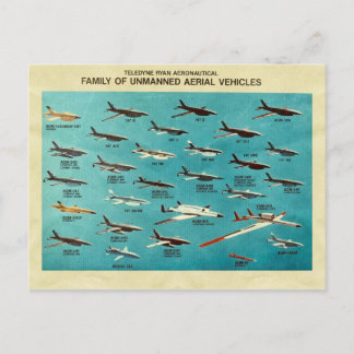 Carte Postale Famille de véhicules aériens sans pilote