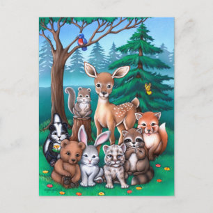 Carte Postale Famille des forêts