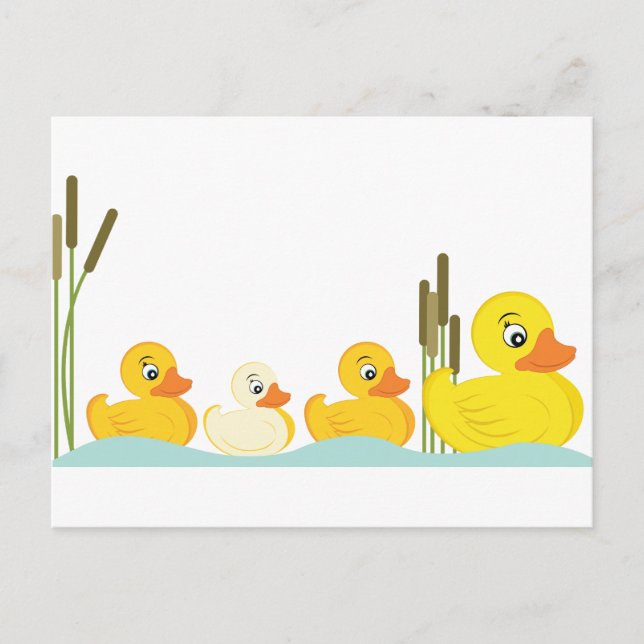 Carte Postale Famille Ducky (Devant)