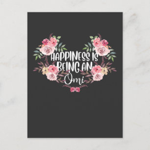 Carte Postale Famille Grand-mère Bonheur Omi Grand-mère Fleur