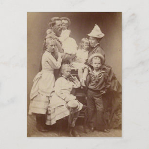 Carte Postale Famille impériale de Prusse vers 1874