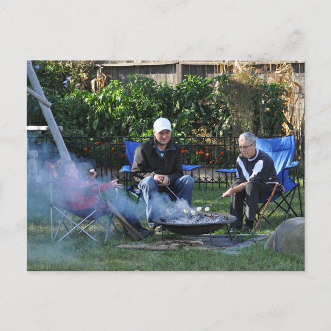 Carte postale Famille Marshmellow Roast (Devant)