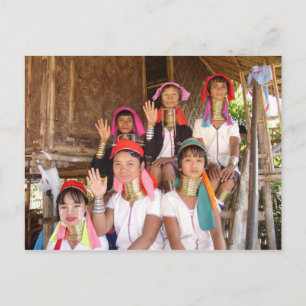 Carte Postale Famille Padaung