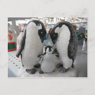 Carte Postale Famille Penguin
