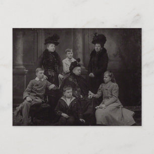 Carte Postale Famille royale de la reine Victoria et de Battenbe