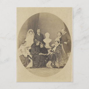 Carte Postale Famille royale en deuil sur Prince Albert #002UK