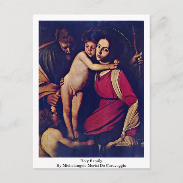 Carte Postale Famille Sainte De Michel-Ange Merisi Da Caravaggio (Devant)