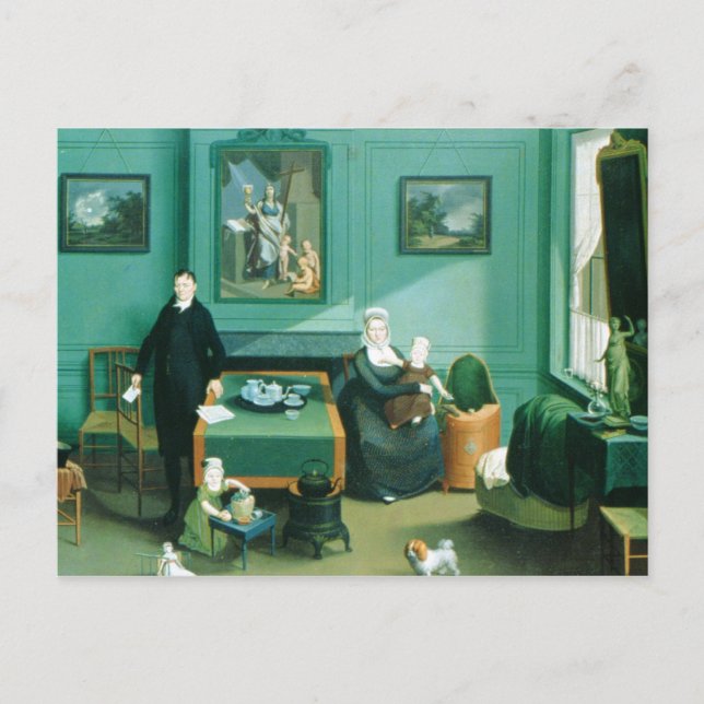 Carte Postale Family Group, c.1810 (Devant)