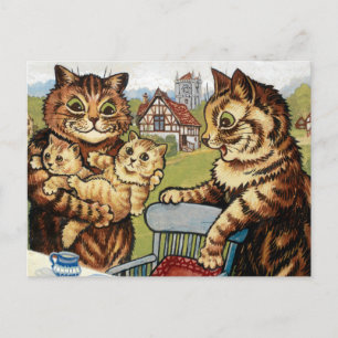 Carte Postale Family Matters par Louis Wain