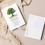 Carte Postale Family Reunion Watercolor Tree Événement annuel<br><div class="desc">Doté d'un aquarelle,  ce modèle d'invitation à la réunion familiale minimaliste et mignon est facile à customiser et prêt à ajouter les détails de votre réunion familiale annuelle cette année. Vous pouvez cliquer sur le bouton "Personnaliser" pour ajouter votre événement de réunion.</div>
