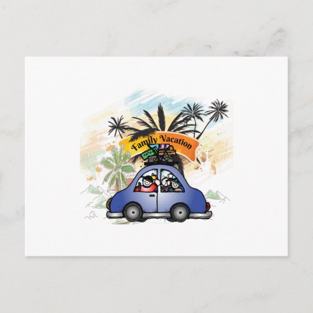 Carte Postale Family Vacation Making Memories Together - Family  (Devant)