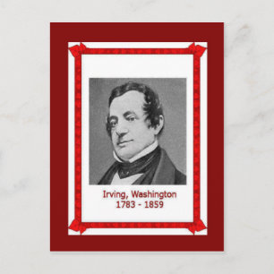 Carte Postale Famous people, Washington Irving 1783-1859