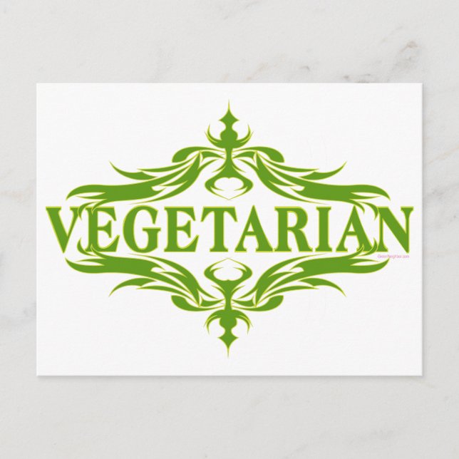 Carte Postale Fancy In Green - Végétarien (Devant)