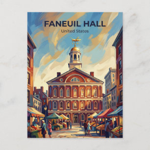 Carte Postale Faneuil Hall Massachusetts