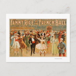 Carte Postale Fanny Rice au Théâtre du Bal Français