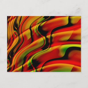 Carte Postale Fantasia Avec Rouge