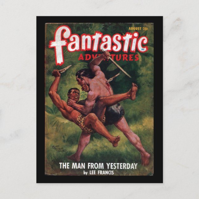 Carte Postale Fantastic Adventures - 1948-08_Pulp Art (Devant)