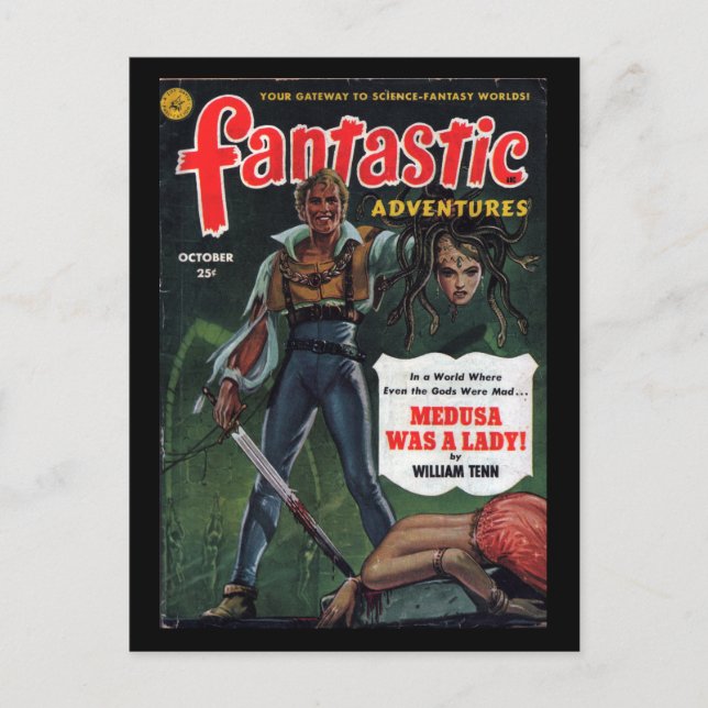 Carte Postale Fantastic Adventures - 1951-10_Pulp Art (Devant)