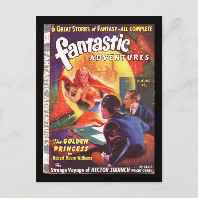 Carte Postale Fantastic Adventures v02 n07 (1940-08.Ziff-Davis)_ (Devant)