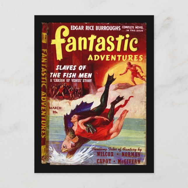 Carte Postale Fantastic Adventures v03 n02 (1941-03.Ziff-Davis)_ (Devant)