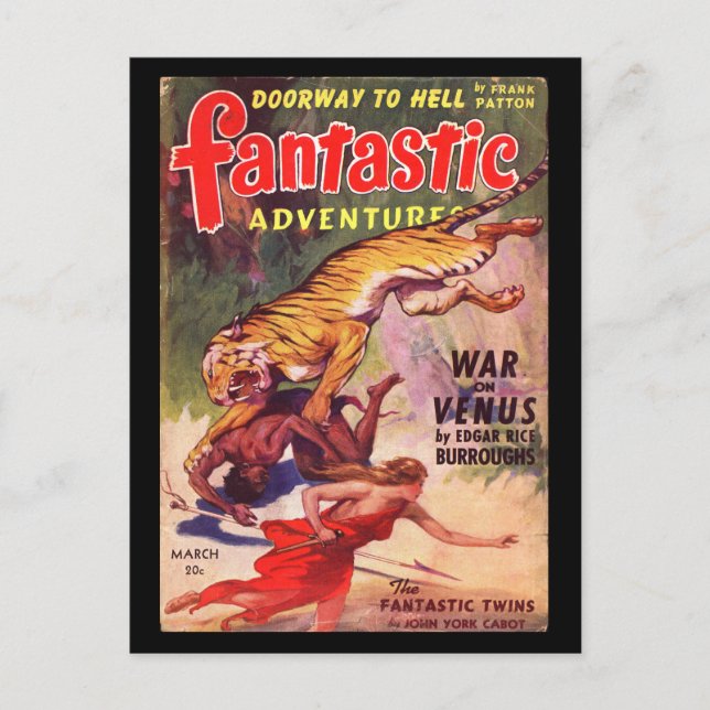 Carte Postale Fantastic Adventures v04 n03 (1942-03.Ziff-Davis)_ (Devant)