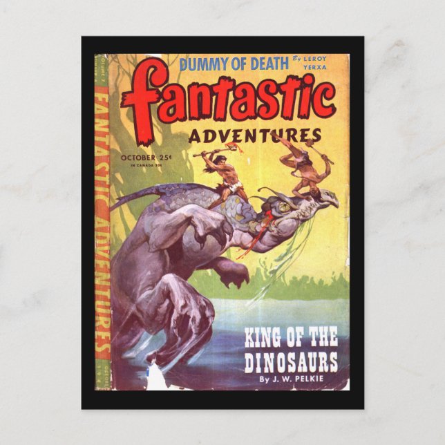 Carte Postale Fantastic Adventures v07 n04 (oct 1945)_Pulp Art (Devant)