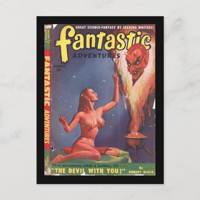 Carte Postale Fantastic Adventures v12 n08 (août 1950)_Pulp Art (Devant)