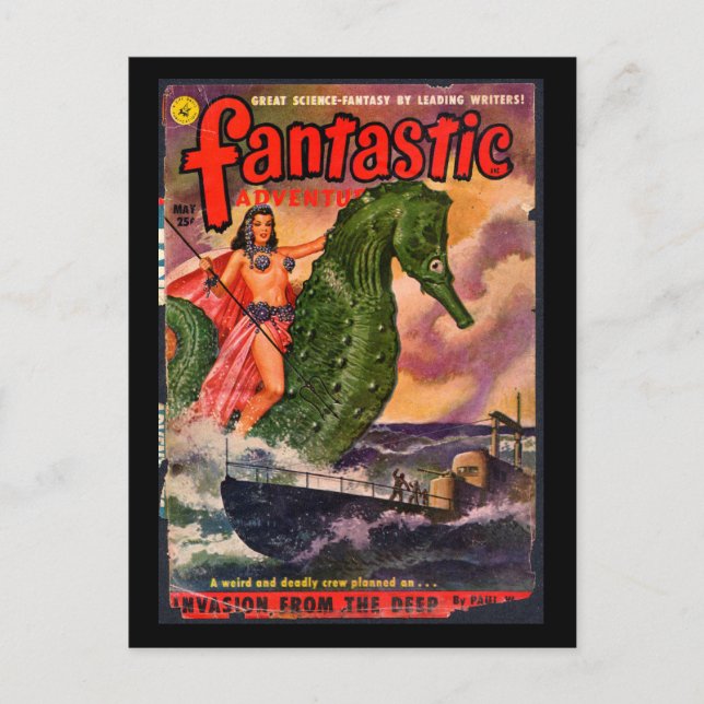 Carte Postale Fantastic Adventures v13 n05 (1951-05.Ziff-Davis)_ (Devant)