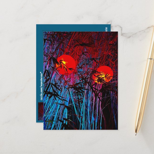 Carte postale fantastique (Devant/Arrière en situation)