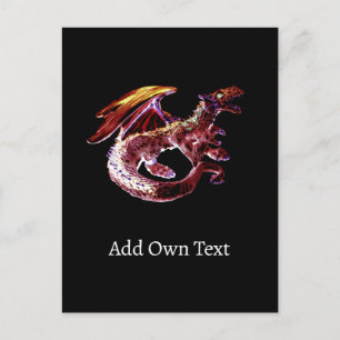 Carte Postale Fantasy Ruby Reds Dragon