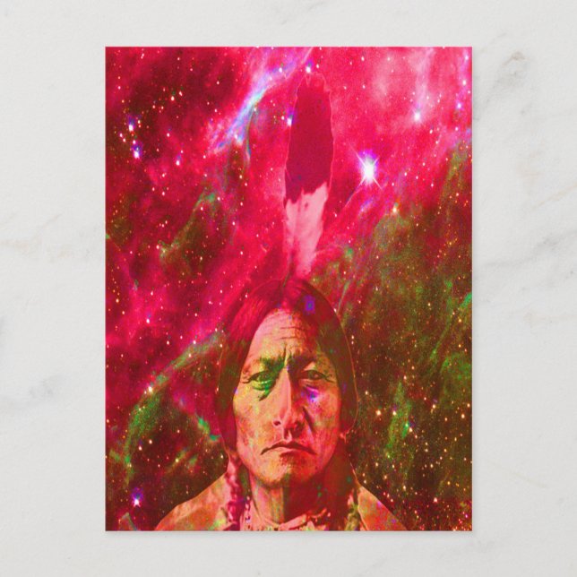 Carte Postale Fantôme amérindien de Sitting Bull (Devant)