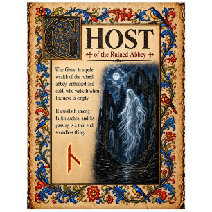 Carte Postale Fantôme, Art de Bestiaire Médiéval