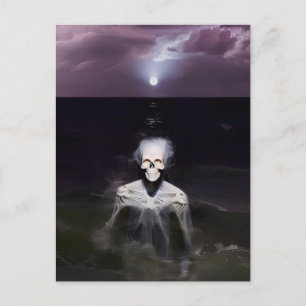 Carte Postale Fantôme en mer - Peinture à l'huile