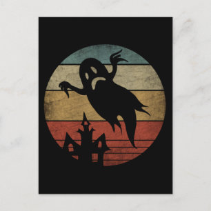 Carte Postale Fantôme Halloween Vintage
