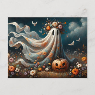 Carte Postale 👻 fantôme victorien dans le style de peinture à l