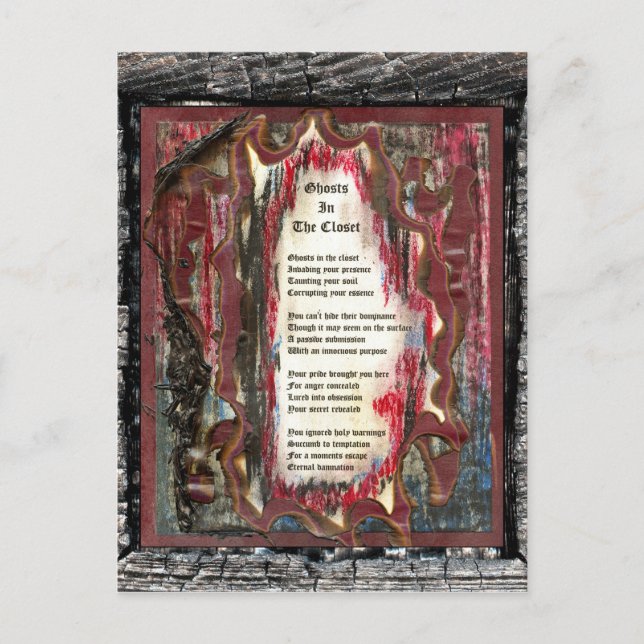 Carte Postale Fantômes Dans Le Closet (Devant)