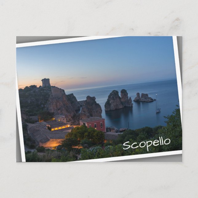 Carte Postale Faraglioni et Tonnara à Scopello, Sicile (Devant)