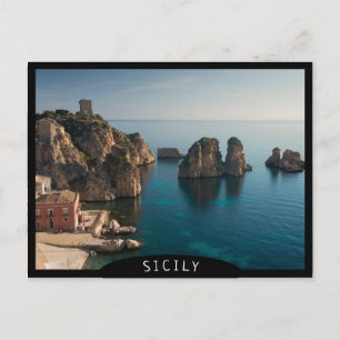 Carte Postale Faraglioni et Tonnara à Scopello, Sicile