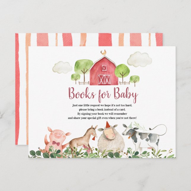 Carte Postale Farm House Animals Barnyard Books for Baby (Devant / Derrière)