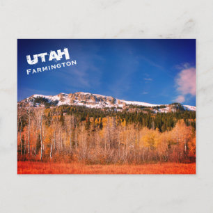 Carte Postale Farmington, Utah, Paysage des monts Wasatch