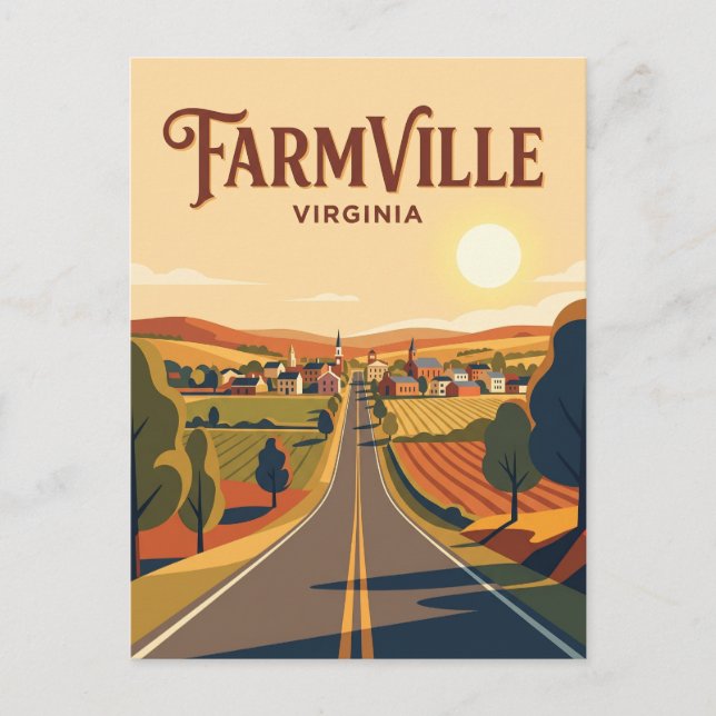 Carte Postale Farmville États-Unis (Devant)