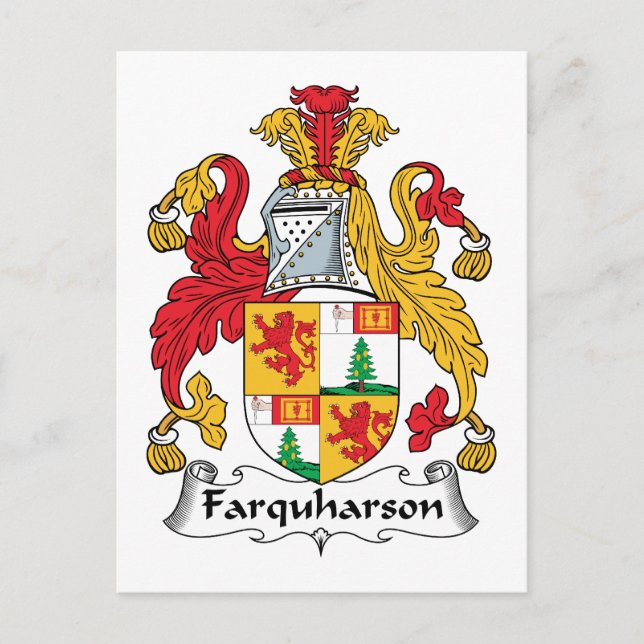 Carte Postale Farquharson Family Crest (Devant)