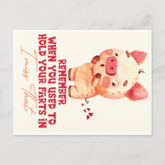 Carte Postale Farting amusant