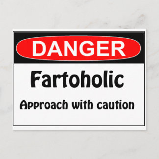 Carte Postale Farting Danger