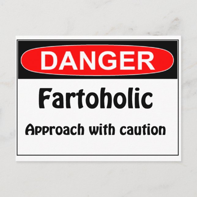 Carte Postale Fartoholic Danger (Devant)