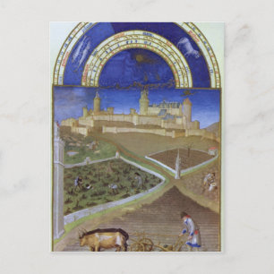 Carte Postale Fascimile of March : Les paysans au travail