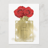 Fashion Florale Bouteille de parfum Roses rouges G