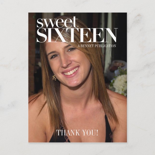 Carte Postale Fashion Magazine Photo Sweet sixteen Party (Devant)