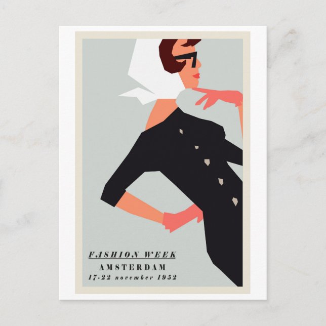 Carte postale - Fashion Week Amsterdam 1952 (Devant)