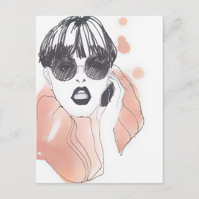 carte postale fashionista (Devant)